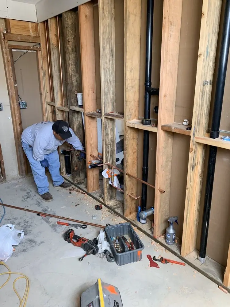 Commercial rough-in plumbing for Gas Line Repair in Fort Lewis
